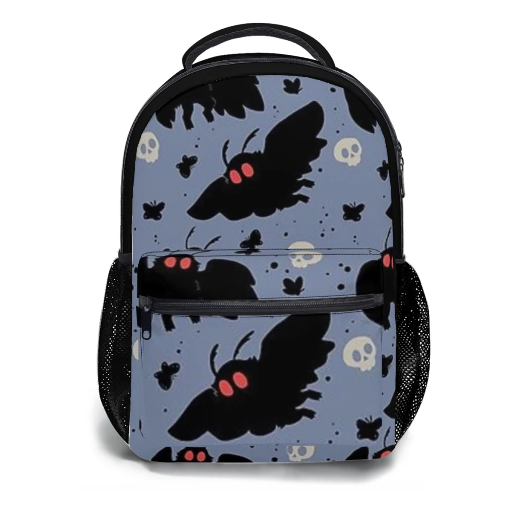 Mothman - Daglichtblauwe schooltas voor jongens Grote capaciteit studentenrugzak Cartoon middelbare schoolstudentenrugzak 17 inch