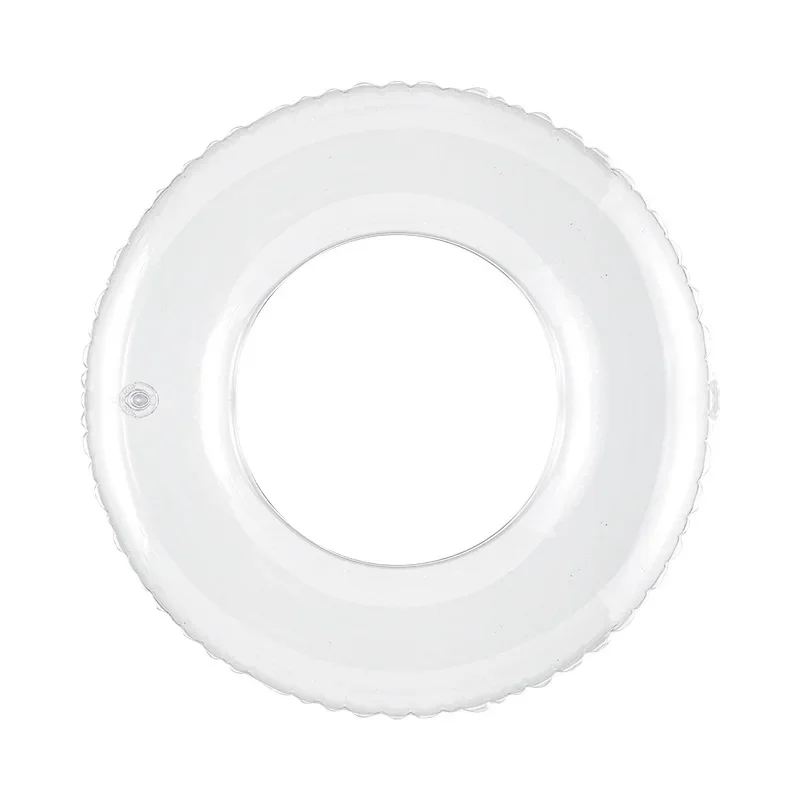 

Clear Swimming Ring Adult Kids Thickened Silver Sequin Circle Armpit Circle Unisex Float Blister Ring