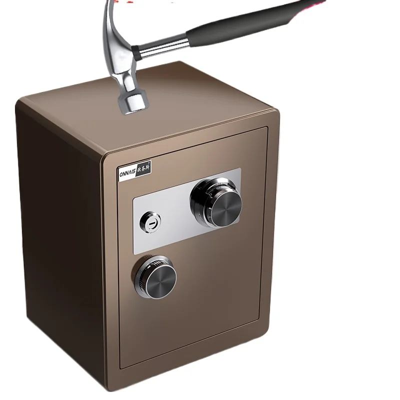 

Mechanical combination lock safe household small vintage anti-theft safe office safe deposit box
