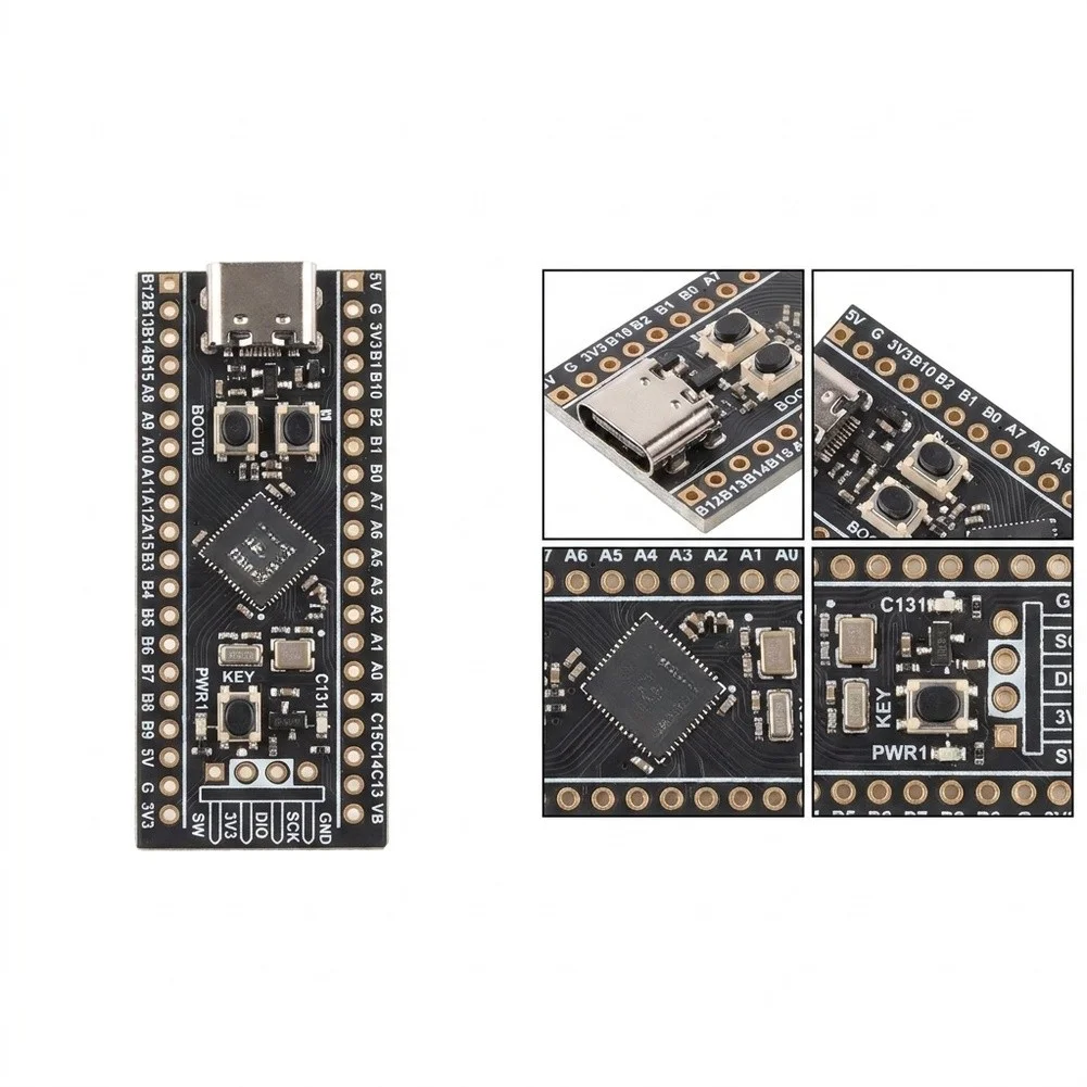 CH32F103C8T6 Microcontroller Development Board FR4 PCB 72MHz Core for GPIO Expansion and Display Interface Projects