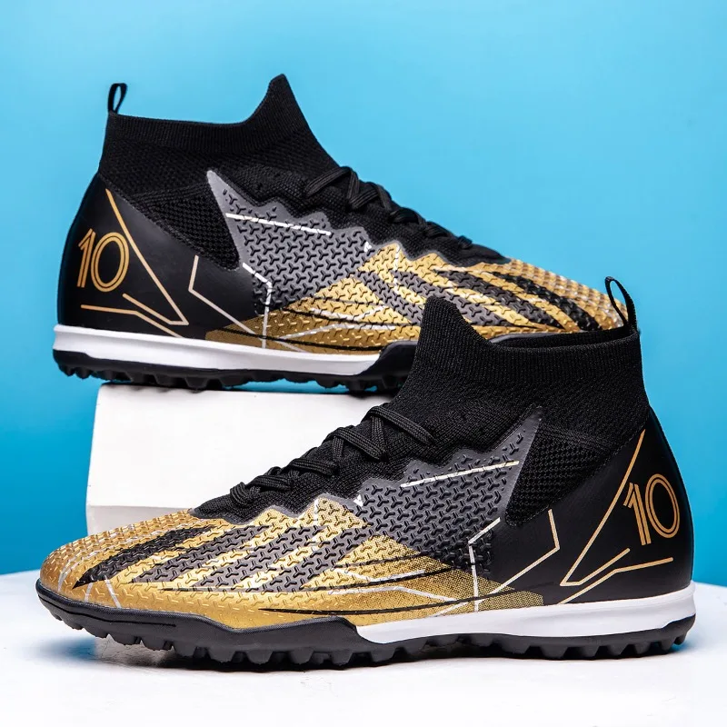 

Hot Selling High-quality Mens and Womens Football Shoes High Top Anti Slip Sports Shoes Lightweight and Comfortable Spiked Shoes