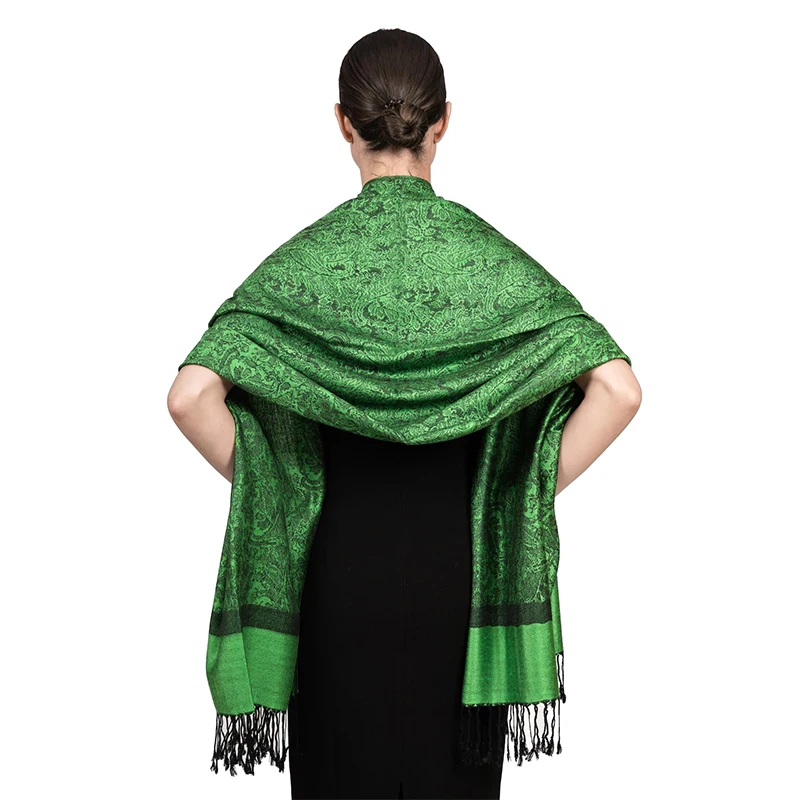 Jacquard Scarf Women Ethnic Style Fashion Thick Soft Cashmere Lady Outdoor Scarves Stole Shawl Headband Neckerchief Bandana