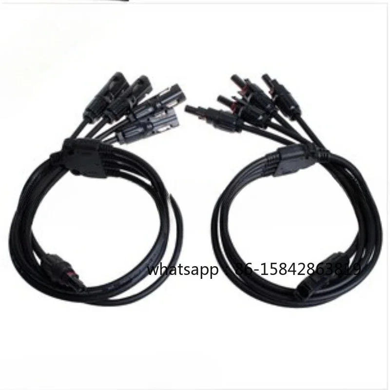 Photovoltaic connector Y-type five-way MC4 connector 4 sink 1 branch 4 in and out(1pcs) view 4