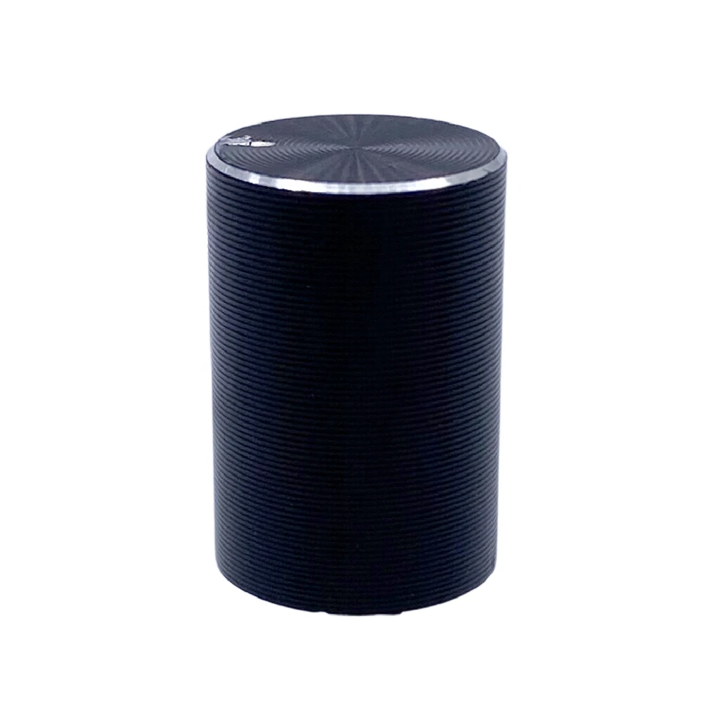 10*15mm Gold/Black Aluminum Alloy Potentiometer Knob  Encoder Volume Control Audio Knob for 6mm Shaft Hole ( Knurled Shaft Dia)