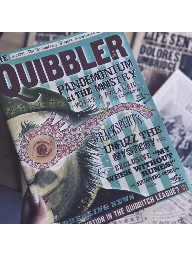 Nieuwe Magic Movie Perifere Tijdschrift Anime Quibbler Engels Retro Cosplay Props Fan Collection Gift - afbeelding 2