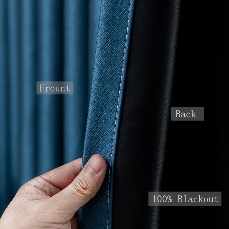 310cm Height Custom Made DIY 100% Blackout Curtains Bedroom Living Room Full Blackout Curtains Bay Window Shade Rental Curtains