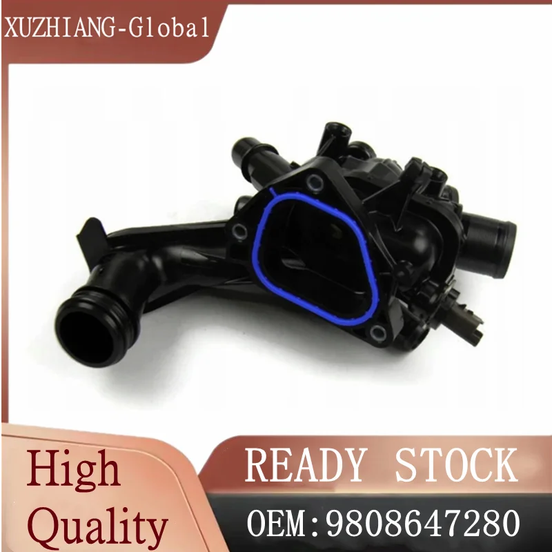 

Brand New Thermostat Housing 9808647280 V758807580 For Citroen Peugeot C4 C5 508 1.6 THP VTI