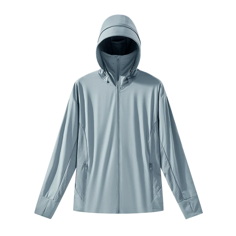 LNGXO Unisex Sommer Anti-UV-Jacken Outdoor Schnelltrocknend Sonnenschutz Windjacke Herren Damen Wandern Camping Klettern Mantel 3