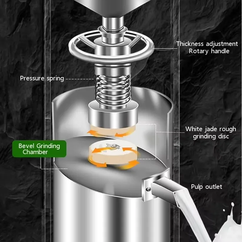 110V/220V Macchina per burro di arachidi Smerigliatrice per latte di sesamo e soia Macchina commerciale per burro di arachidi