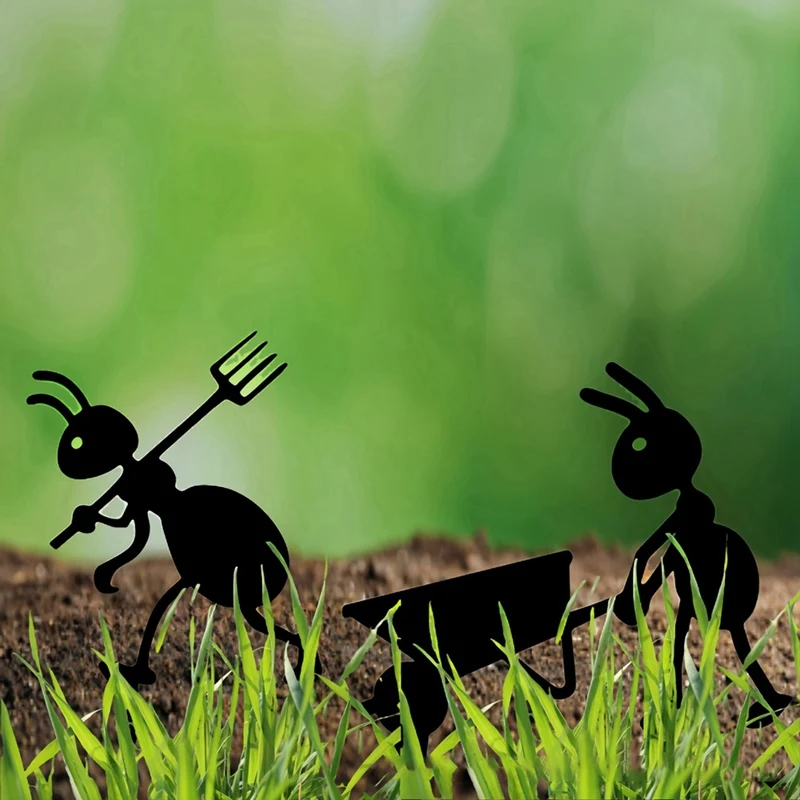 

Garden Decor Ants Metal Ants Gardening Ornaments Yard Metal Art Backyard Lawn Stakes Decor Ants Garden Iron Craft