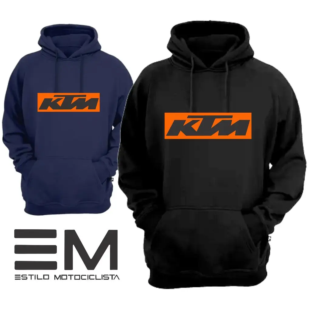 Chaqueta KTM con capucha y bolsillo tipo canguro para hombre y mujer