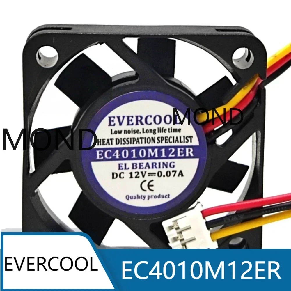 

EVERCOOL EC4010M12ER Server Cooling Fan High Air Silent CPU Power Supply Radiator Fan 12V 0.07A 4CM 4010 40x40x10mm New