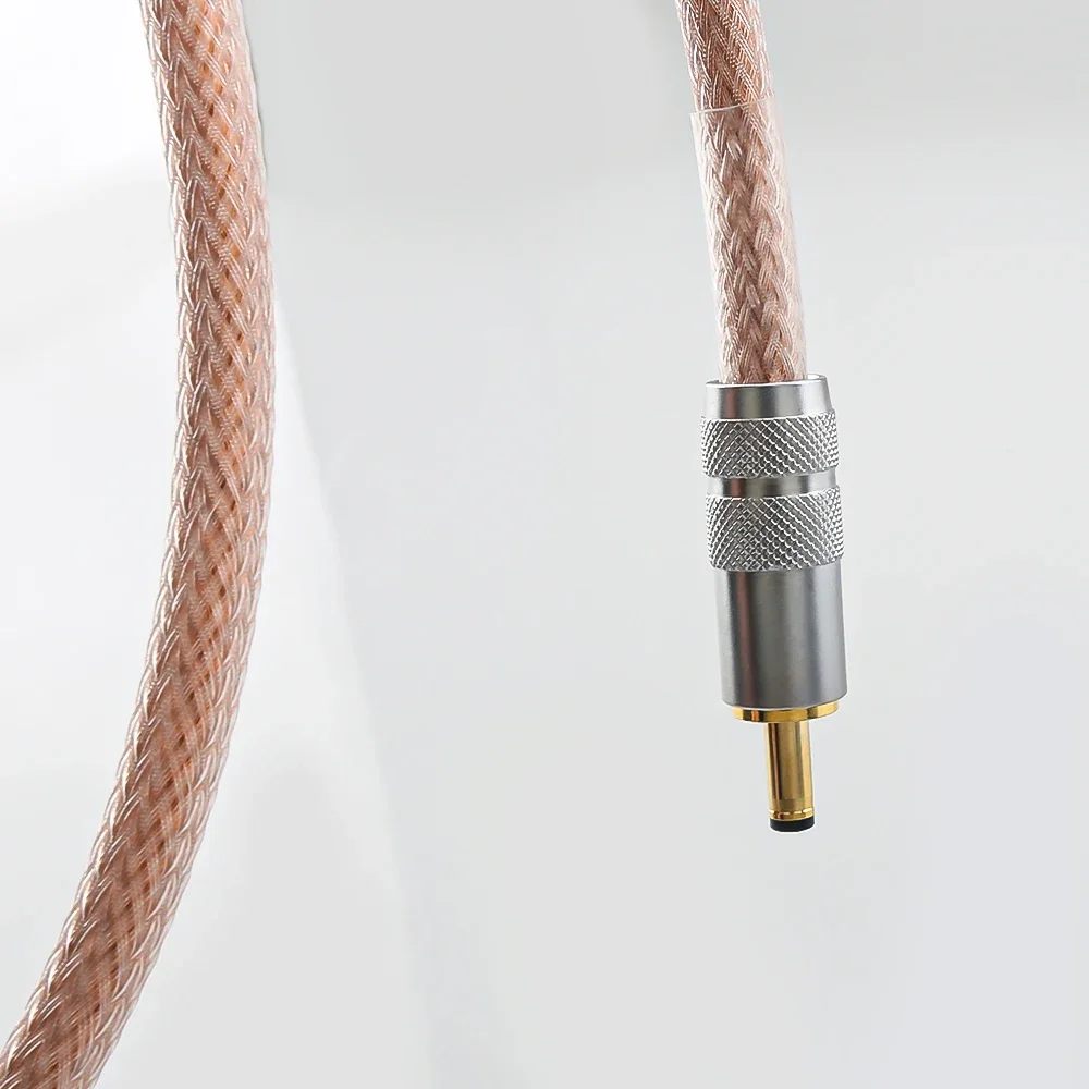 GX16 تيار مستمر التوصيل تيار مستمر كابل Audiocrast Hifi OCC الأسلاك النحاسية الخطي كابل الطاقة GX16-2P إلى DC3513 3.5x1.3 مللي متر عالية الدقة الصوت