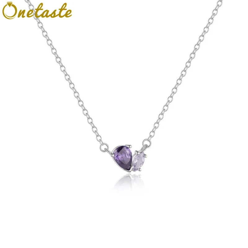 

Маленькое колье-чокер из стерлингового серебра 925 пробы с подвесками в виде капли, женское легкое изящное модное ожерелье с кубическим цирконием, подарок