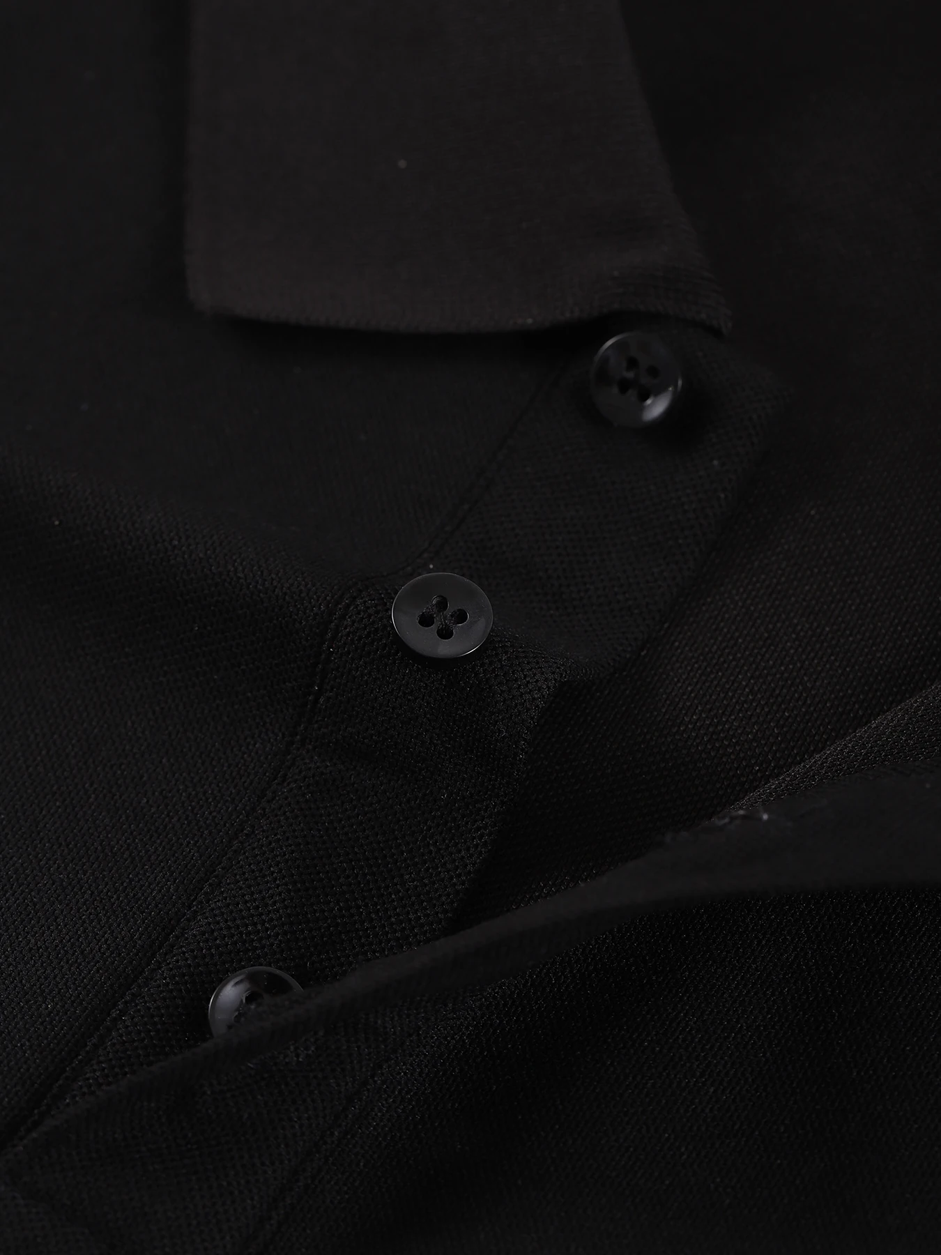 حرف A طباعة الرجال عكس قميص بولو البساطة كل مباراة قمصان الخريف أساسيات الملابس لينة عادية للجنسين موضة كم طويل #4