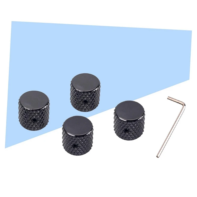 4 Pack Volume Control Knob Tone Knob Flat Control Knob Guitar Control Knob Guitar Pedal Knob