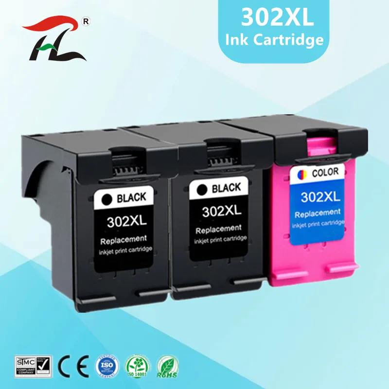 

Remanufactured 302XL Replacement for HP 302 FOR HP302 XL Ink Cartridge for Deskjet 1110 1111 1112 2130 2131 printer