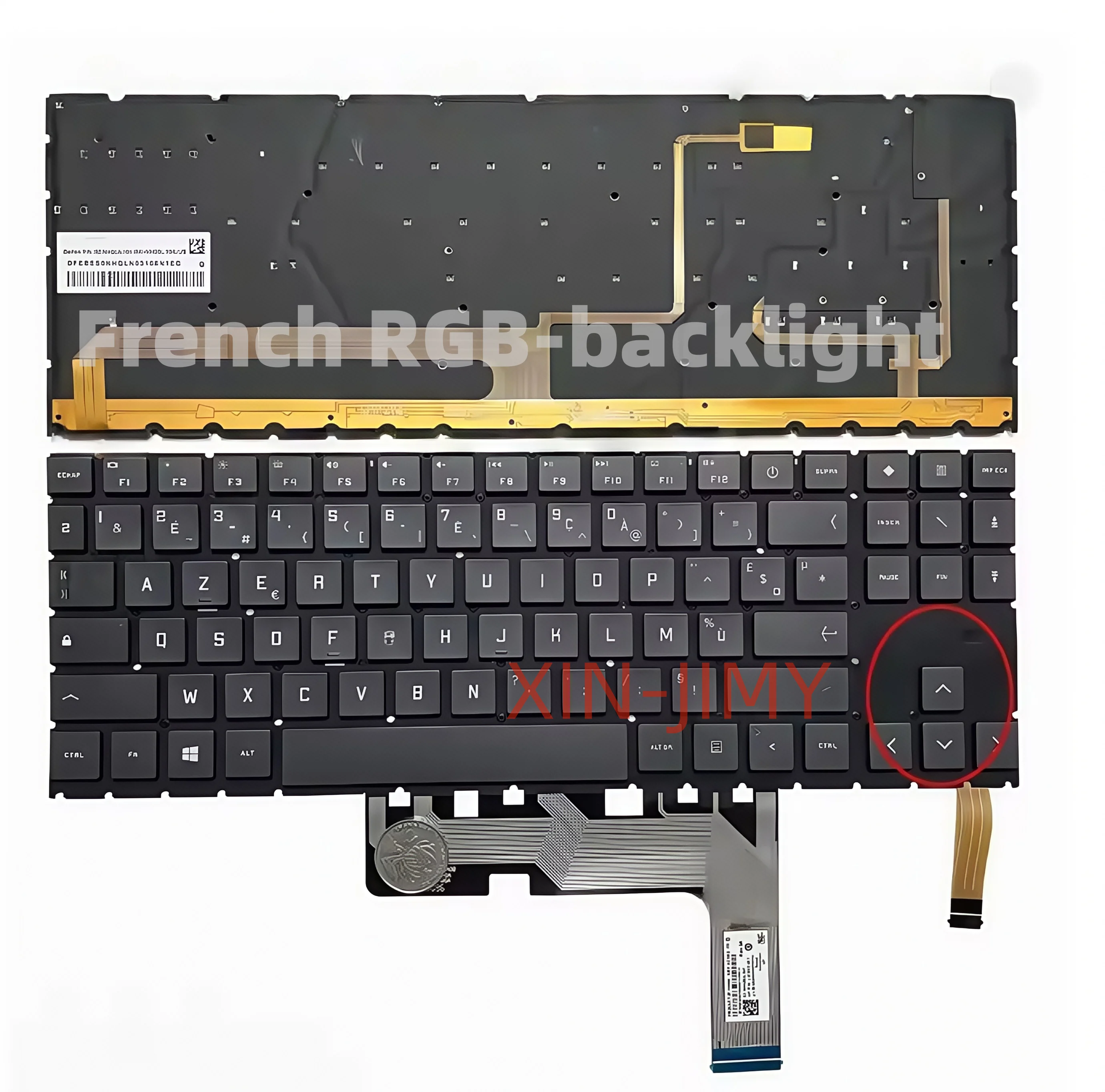 

French Keyboard for HP Omen 15-EN 15-EN1013DX 15-EN0010CA 15-EK 15-EK0020CA 16-B 16-B0020CA 16-B0509LA 16-C WIth RGB Backlit