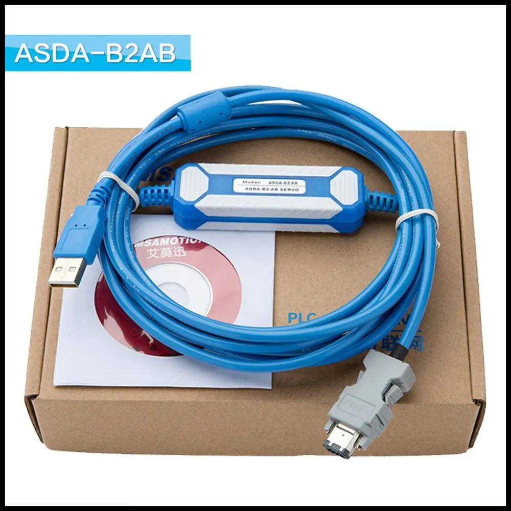 Cnc Asda-b2 ab Adequado para Delta a2 Servo Drive Cn3 Conectar Cabo de Programação Comunicação Asd-cnus0a08