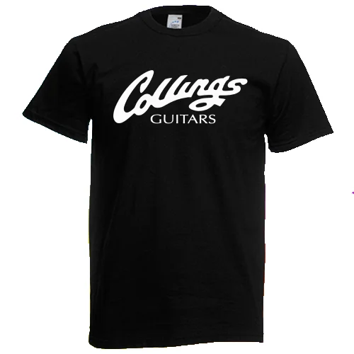 

New Shirt Colling Guitars Casual Logo Men's Black T-Shirt Youth Cloth S to 3XL