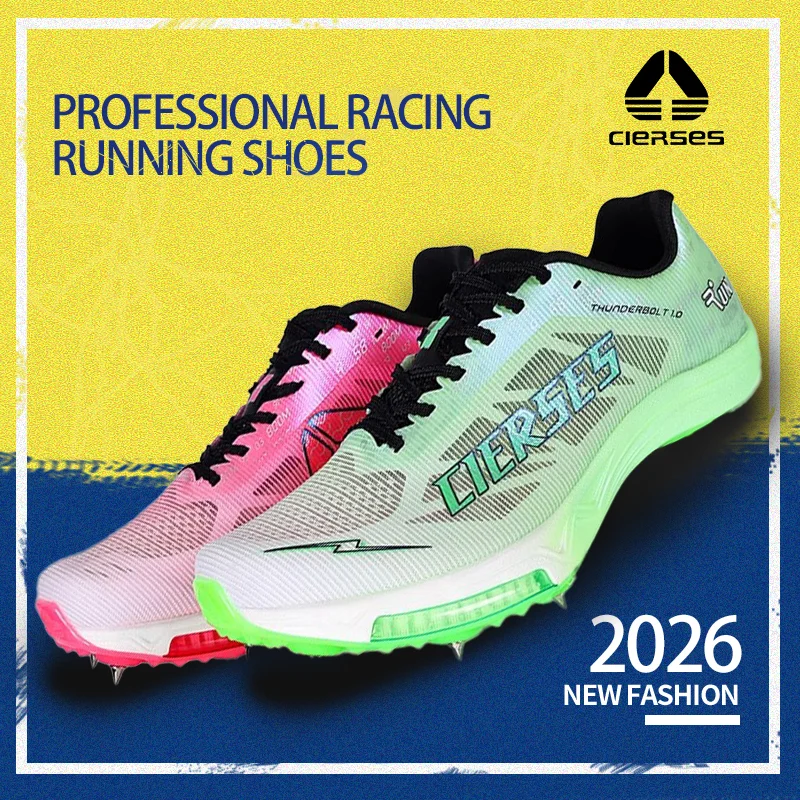 

CLERSES Full-length Carbon Plate air Cushion Spikes Running Shoes Breathable Men's And Women's Shoes