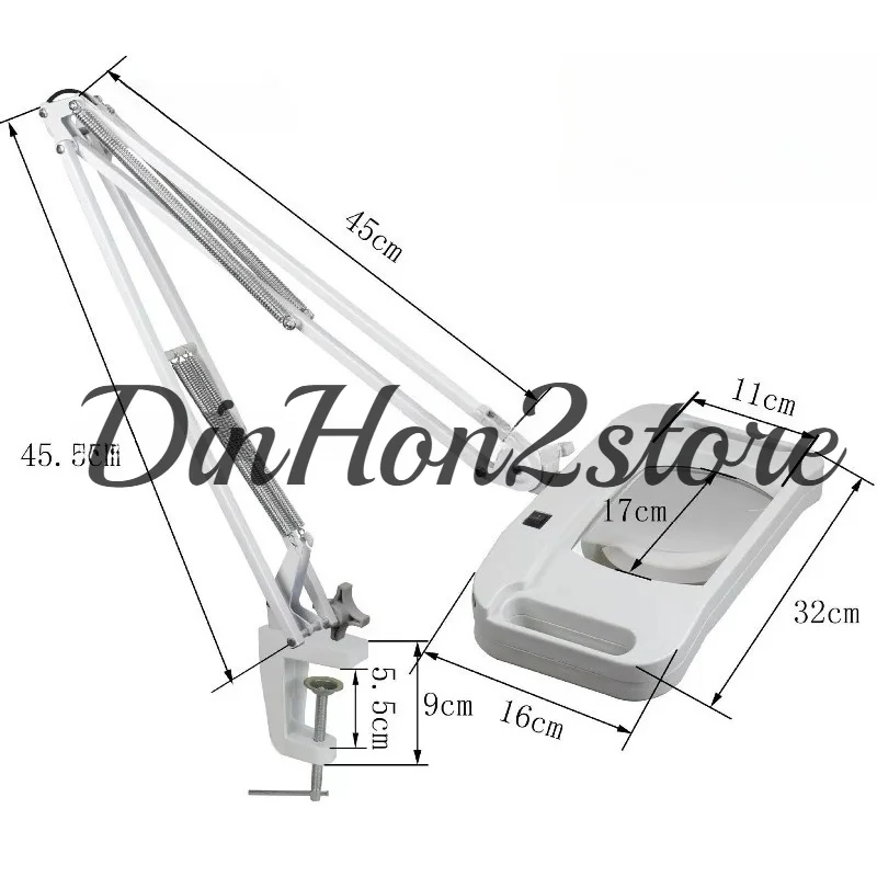 LT-86G Bench magnifying glass
