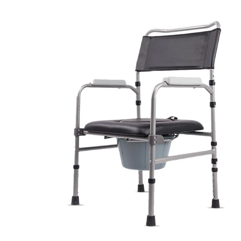 

High carbon steel toilet chair for the elderly adjustable height mobile toilet