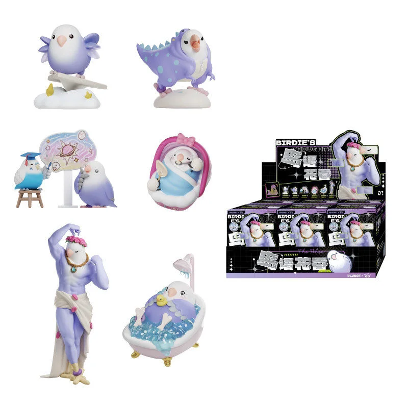 Little Bird Blind Box Toys Taro Balls Mini Lovebird V4 Bird Blossom Whispers Series Mystery Box Bird Anime Figure Ornament Gifts view 4