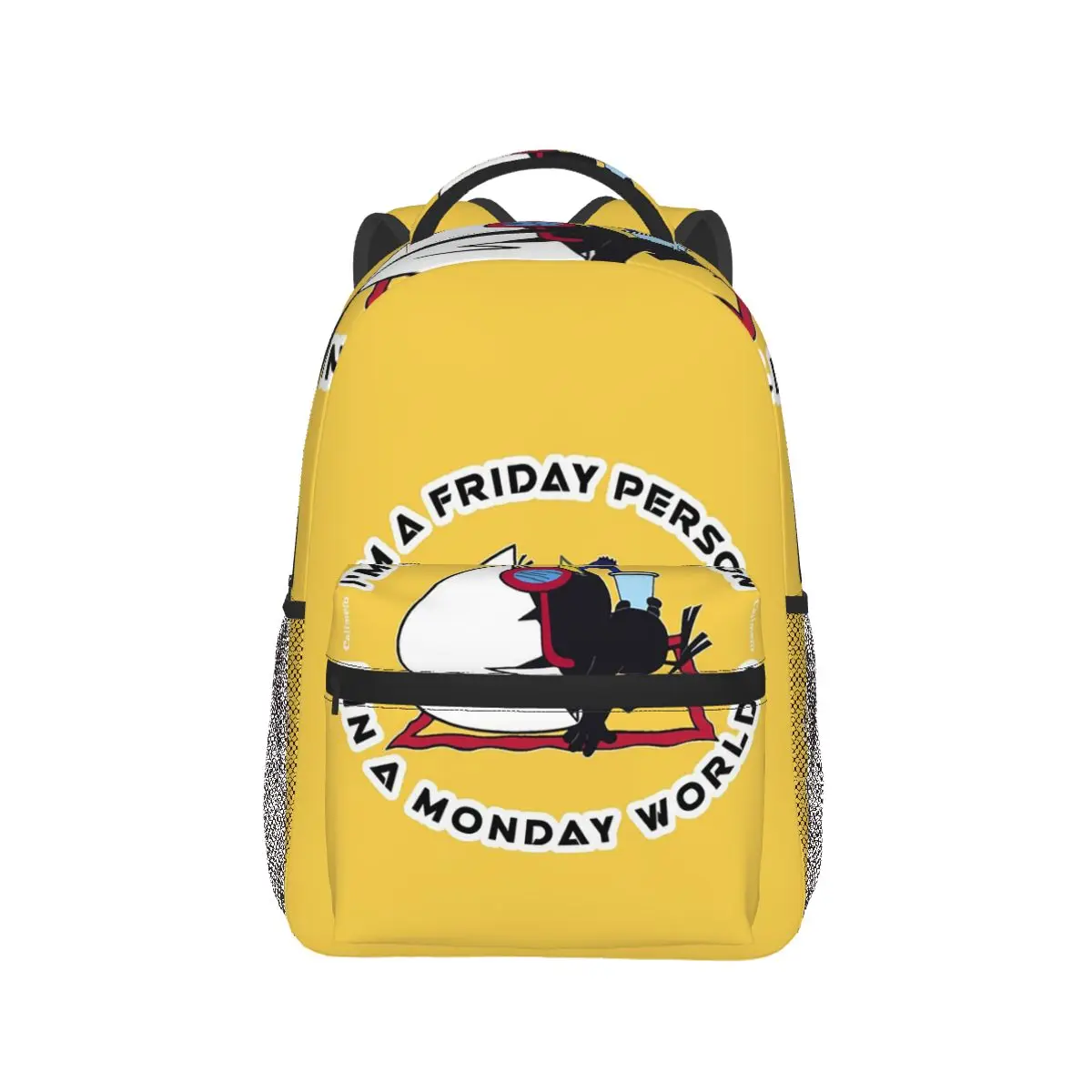 

Calimero Friday Person In A Monday World Рюкзак Лидер продаж Рюкзак для мальчиков и девочек Сумка для книг Школьная сумка Сумки на плечо для мужчин и женщин