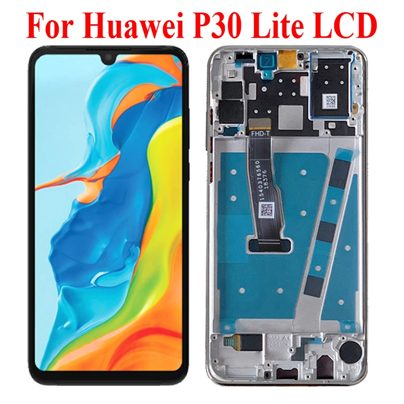 New 6.15\'\' Nova 4e LCD For Huawei P30 Lite MAR-LCIM L01A LCD Display Screen With Frame LX1A LX1B  L21A Repair Parts LCD