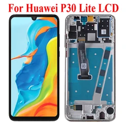 New 6.15'' Nova 4e LCD For Huawei P30 Lite MAR-LCIM L01A LCD Display Screen With Frame LX1A LX1B  L21A Repair Parts LCD