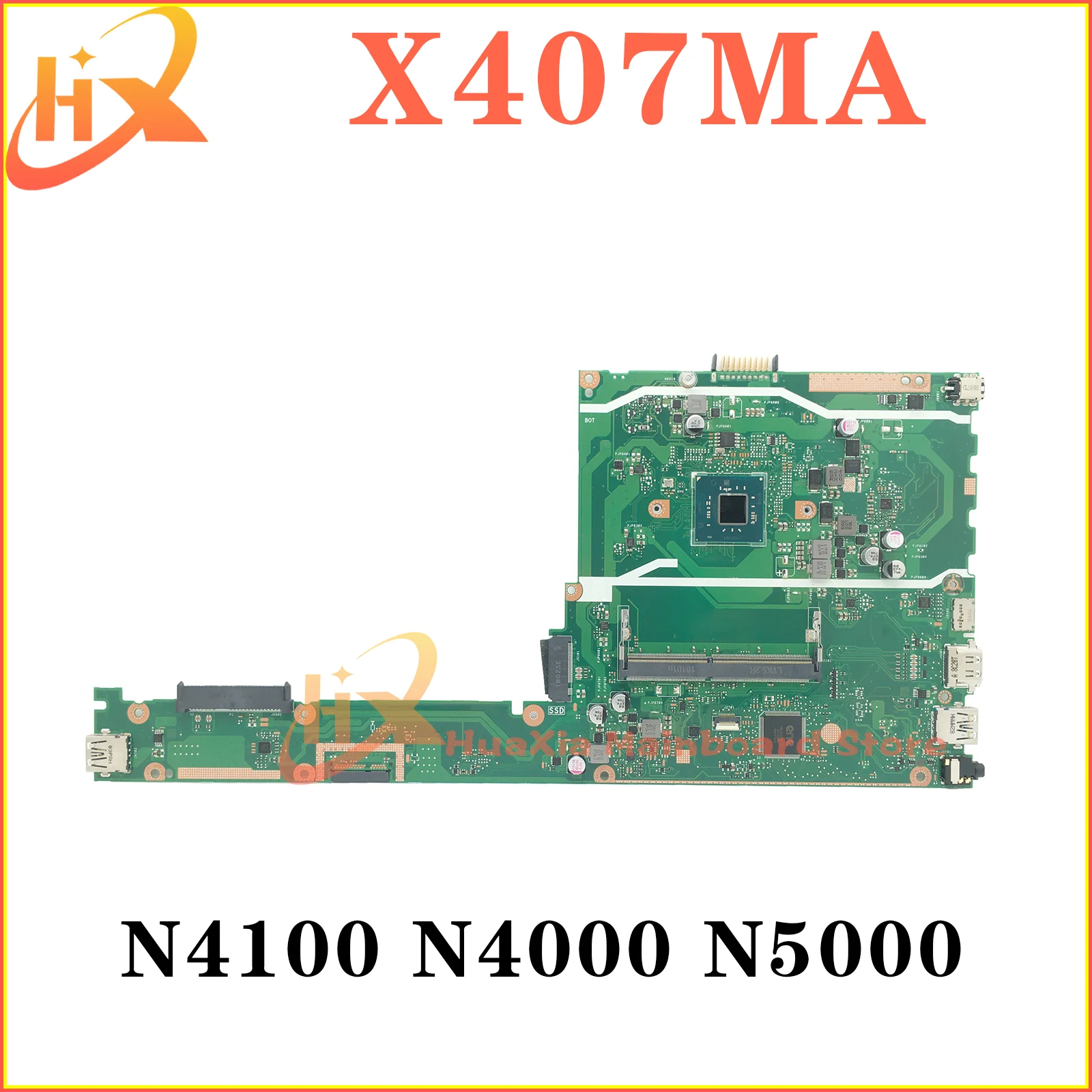 

Mainboard For ASUS X407M X407MA F407MA F407M Y4000MA Laptop Motherboard N4000/N4100 N5000 DDR4