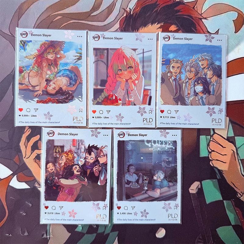 

Коллекционные карточки Demon Slayer (Клинок, рассекающий демонов) с персонажами: Камадо Нэзуко, Канроуди Митсури, Игуро Обанай. Подарки на Рождество и День Рождения, детские игрушки.