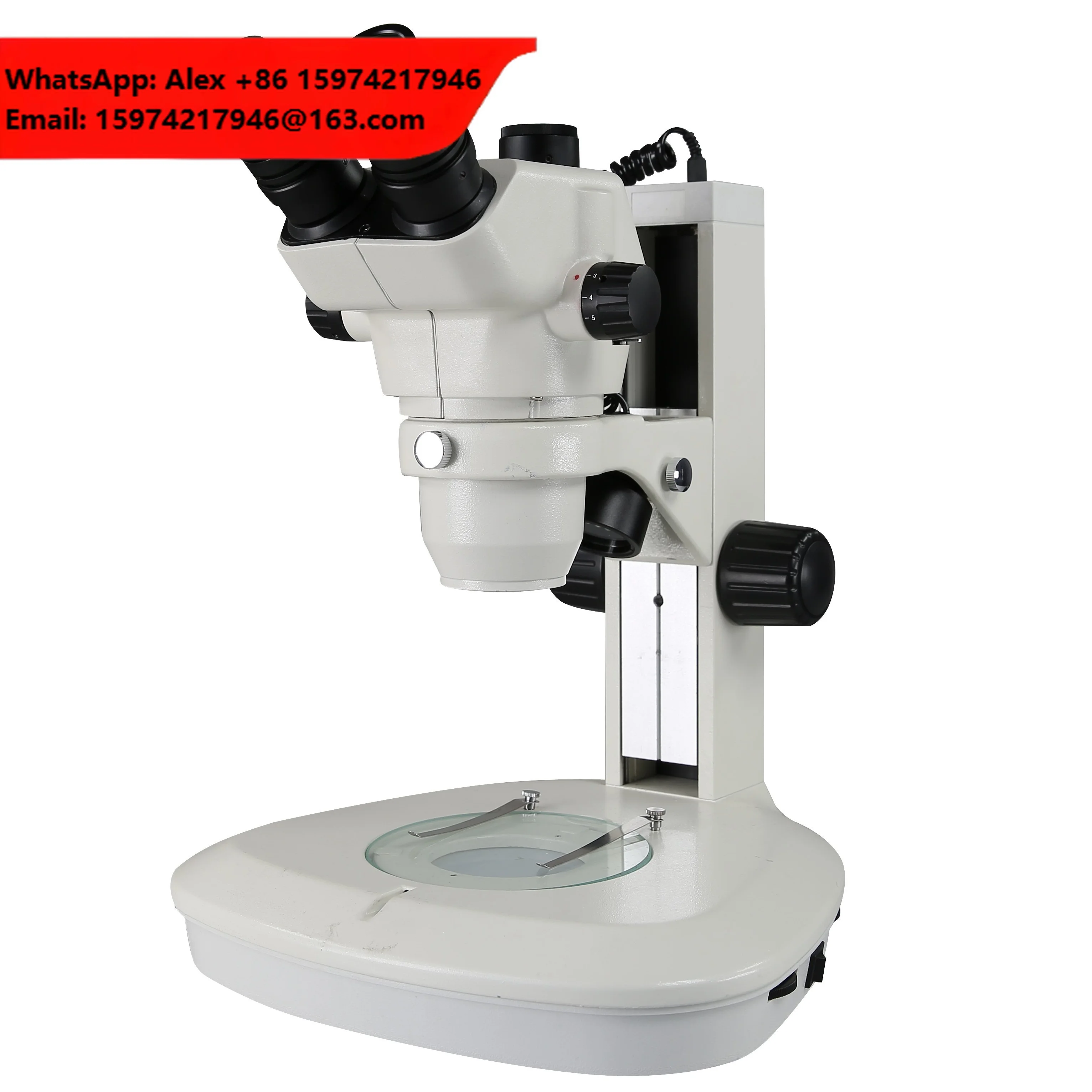 Industrial Trinocular Stereo Continuous Zoom Microscope For Phone Repair Soldering