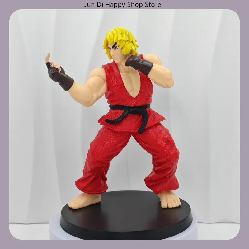 ​ ستريت فايتر ريو وكين أبيض أحمر اللون أنيمي عمل نموذج لجسم تمثال سطح المكتب الديكور هدية المجموعة ​