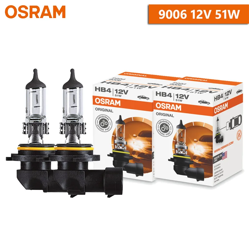 OSRAM 2 stuks H4 H7 H11 H8 Auto Halogeen Koplampen H9 H16 HB3 HB4 Witte Lampen Mistlampen Origineel Grootlicht Dimlicht Gemaakt in Duitsland, Paar