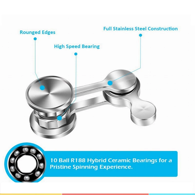 Нержавеющая сталь 304, хаотический маятник, гироскоп на кончике пальца, двойной маятник из нержавеющей стали, Edc, декомпрессионная игрушка для