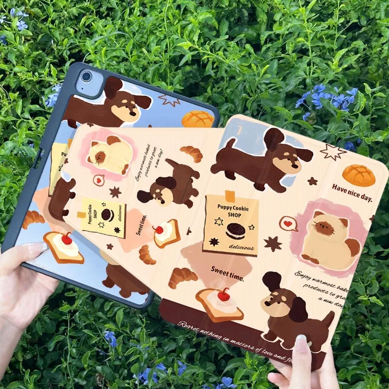 Brown Puppy Tablet Accessories 2021 10.2 7/8/9 Generation Ipad 10th Generation Case Ipad Air 4th Generation Case Air 2/3 10.5