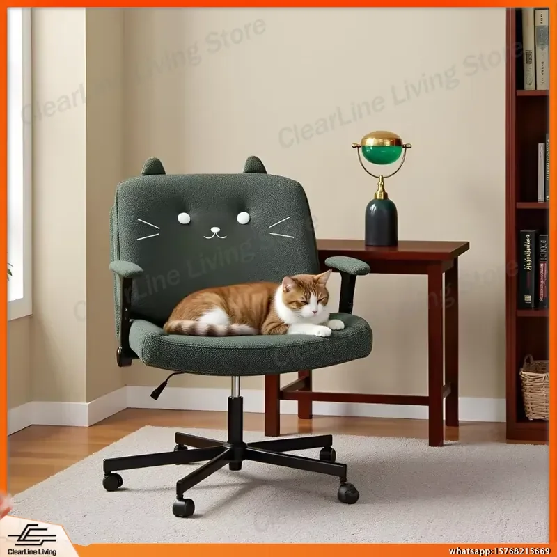 Ergonomic Office Chair with Adjustable Height Armrests Casters for Home Office Gaming Reading Study Extra Wide Seat Plus Size