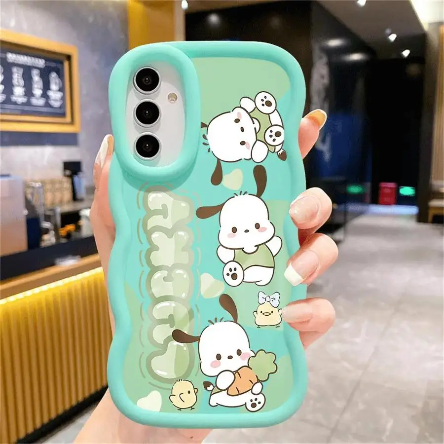 Sanrio Pochacco Phone Case for Samsung Galaxy A21s A22 A23 A25 A24 A32 A33 A34 A35 A51 A52 A53 A54 A55 A73 4G 5G Soft Cover - náhled 2