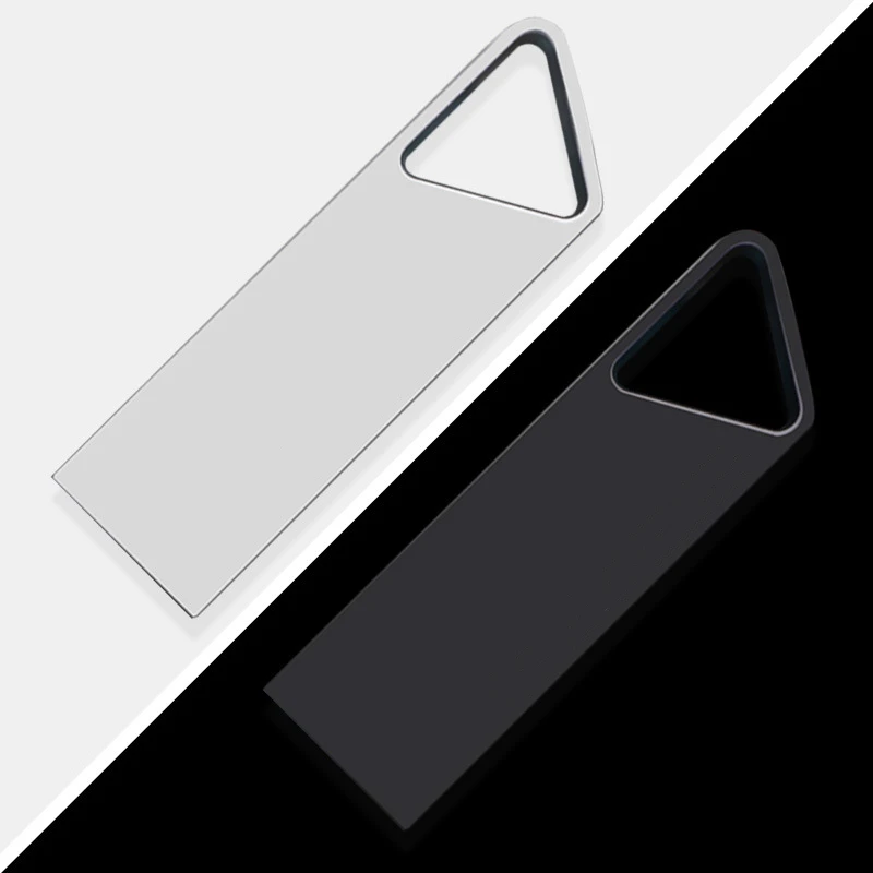 無料カスタムレーザー彫刻ロゴ入りカラーメタル三角形リングUSB2.0フラッシュドライブ4GB 8GB 16GB 32GB 64GB 128GBメモリースティック