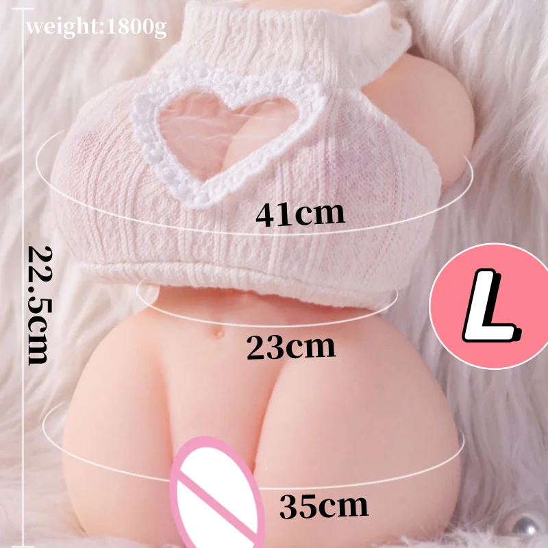 New Pussy Sex Toys For Men Realistic Pocket Adult Vagina Sex Dolls Pussy With Breasts 3D Vaginas Small/Large 18+ Half Body Doll