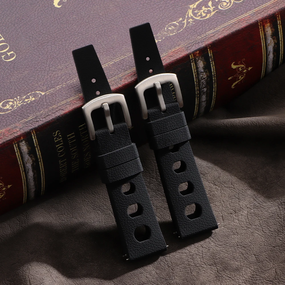 Nieuwe Tropische Rubberen Band voor Oris voor Seiko voor Citizen Quick Release Horlogeband 20mm 22mm Siliconen band voor Smart Horlogeband