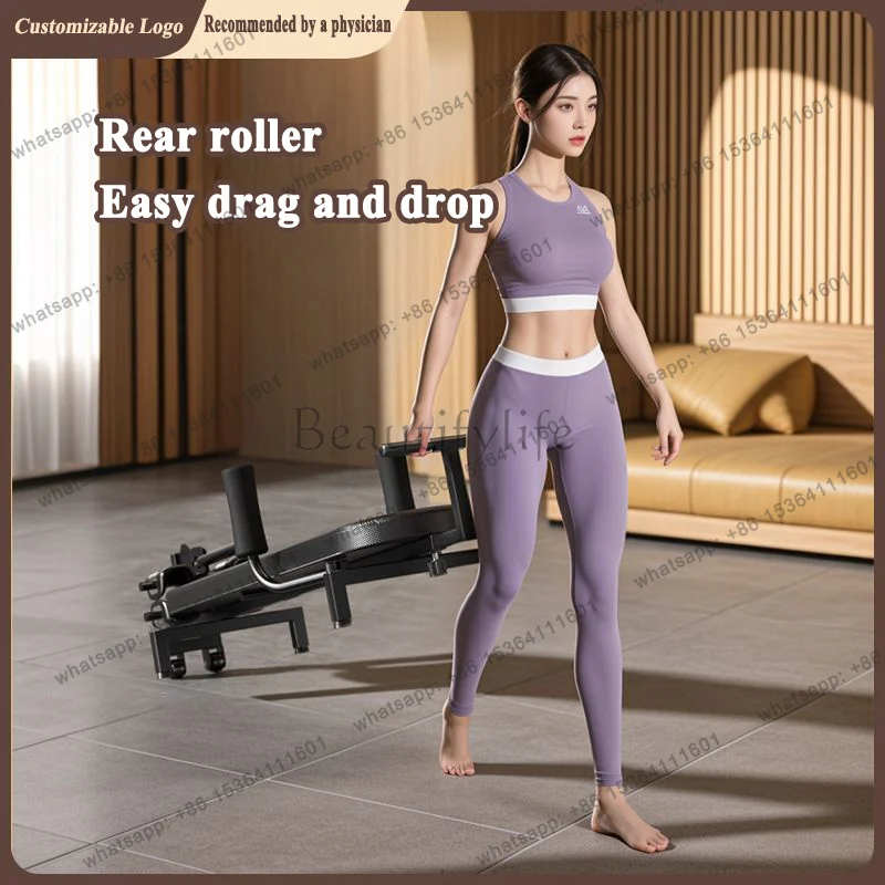 LSLumbar Spine Stretcher, Spinal Column Traction Device, Home Use, Height Increasing, Fitness, Cervical Spine Soothing Bed