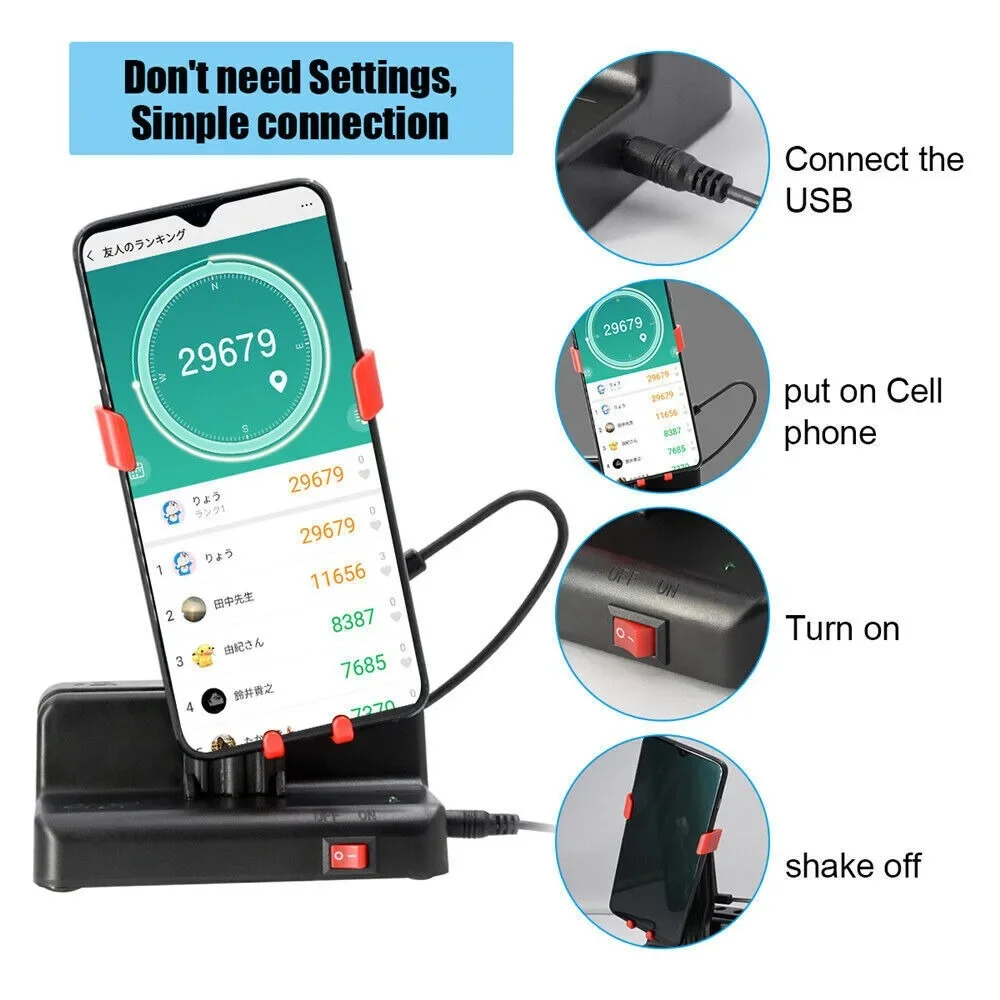 

Phone Mount Creative Manual Automatic Steps Counter Swaying Stand Shaker Swing Wiggle Pedometer Steps Counter For iPhone Samsung