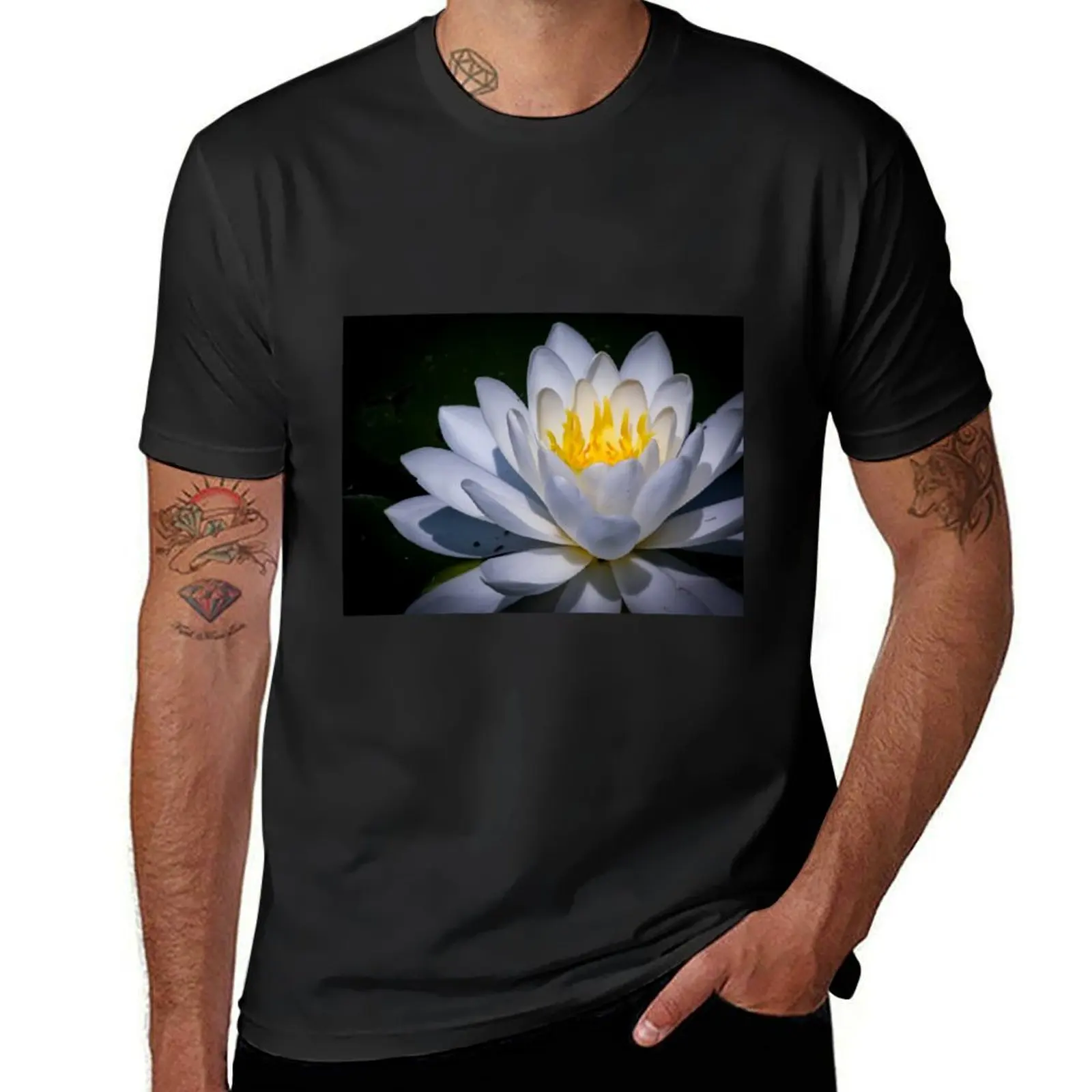 Lotus Of Flower by Brandon Cable T-Shirt anime clothes tops quick-drying t shirts for men cotton