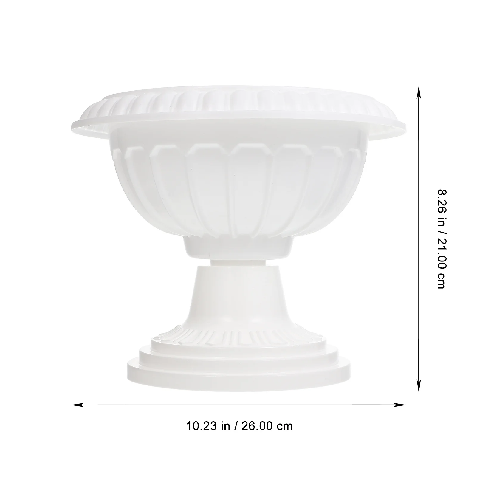 

Thickened Plastic Flowerpot Roman Column Design Durable Plant Pot Multipurpose Gardening Supplies Balcony Outdoor Flowerpots