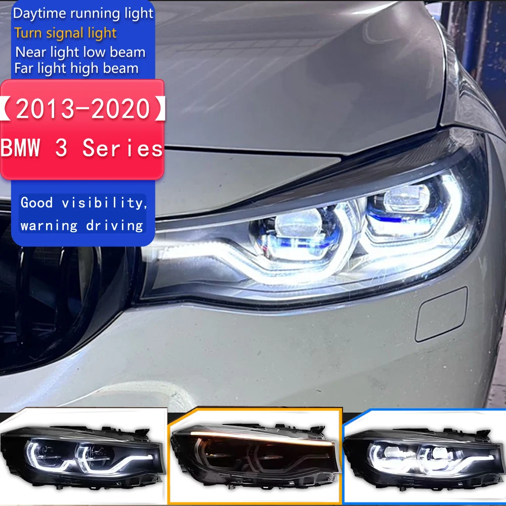 

Автомобильные фары для BMW 3 серии GT F34, фары 2013-2020, DRL, светодиодные фары для проектора, указатели поворота, автомобильные аксессуары