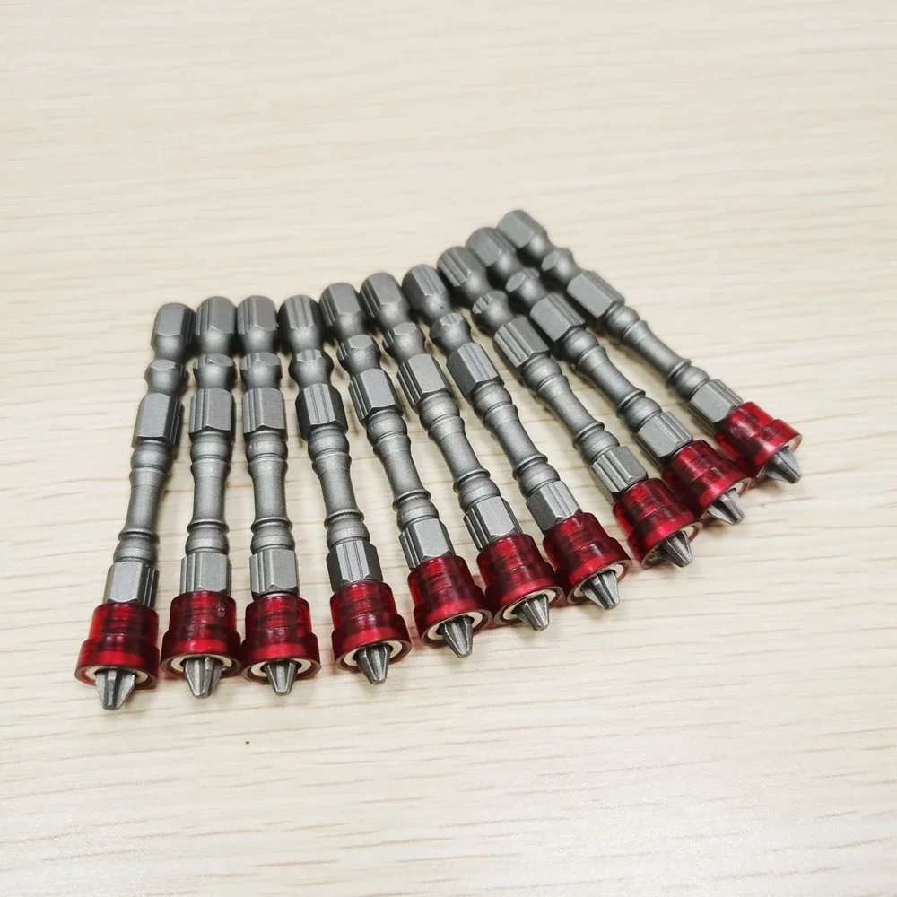 PH2 Magnetic Screwdriver Bit Anti-Slip S2 Steel Electric Screw Driver Set 1/4\