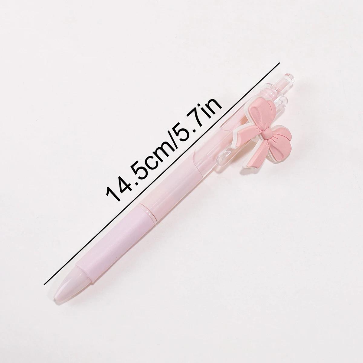 3PCS Cute Bowknot Click Ballpoint Pens Creative Stress-Relief Writing Tools Suitable for Study, Office School Graduation Wedding